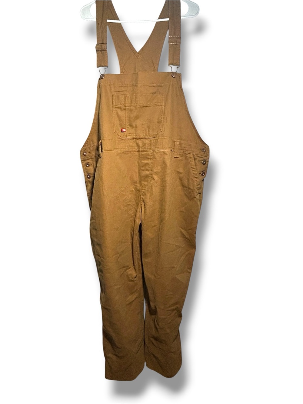 Dickies Tan Bib Overalls Straight Leg 20